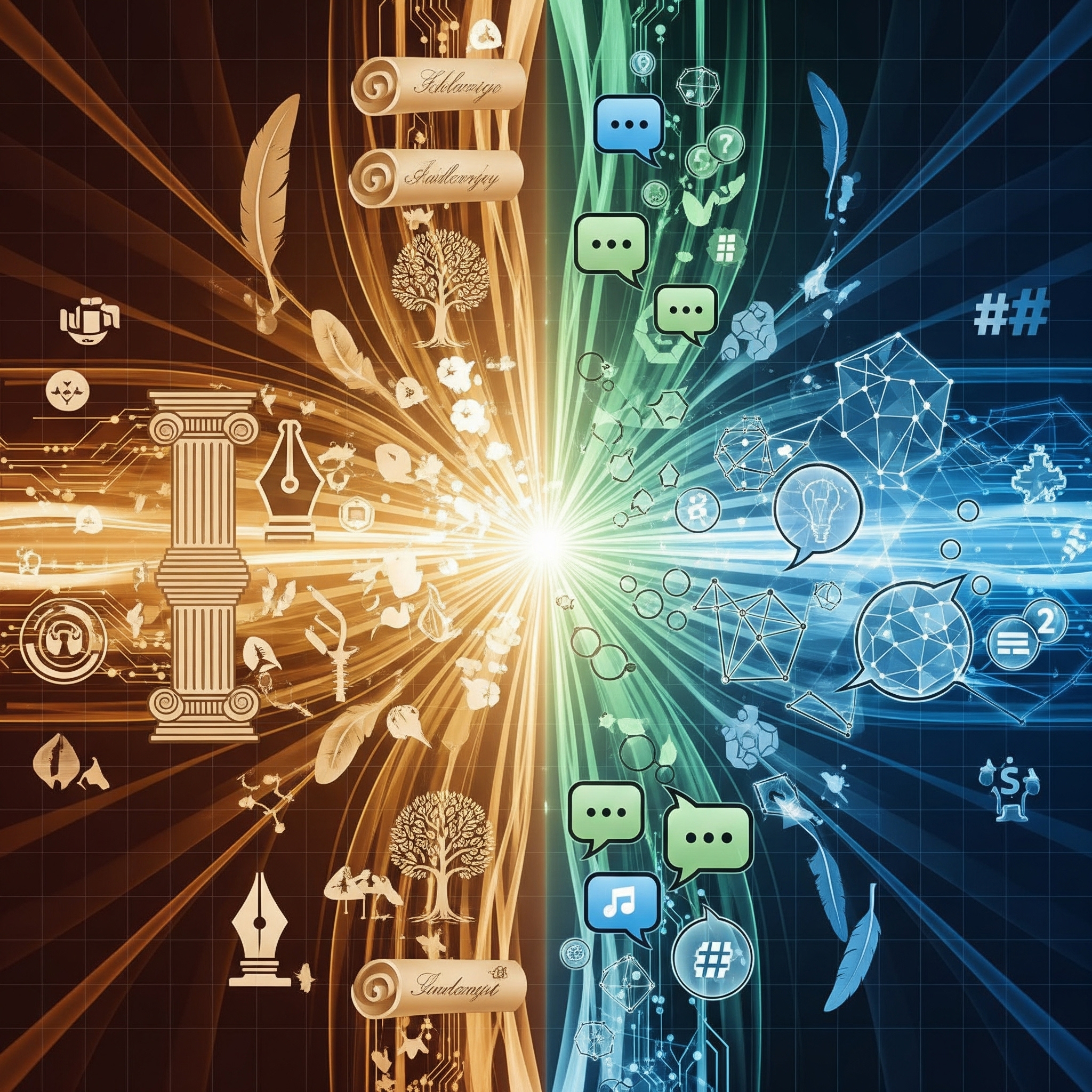 Dual Channels of Thoughtform Transmission